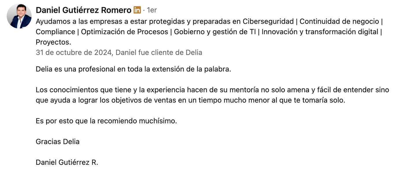 Testimonio de una mentorada